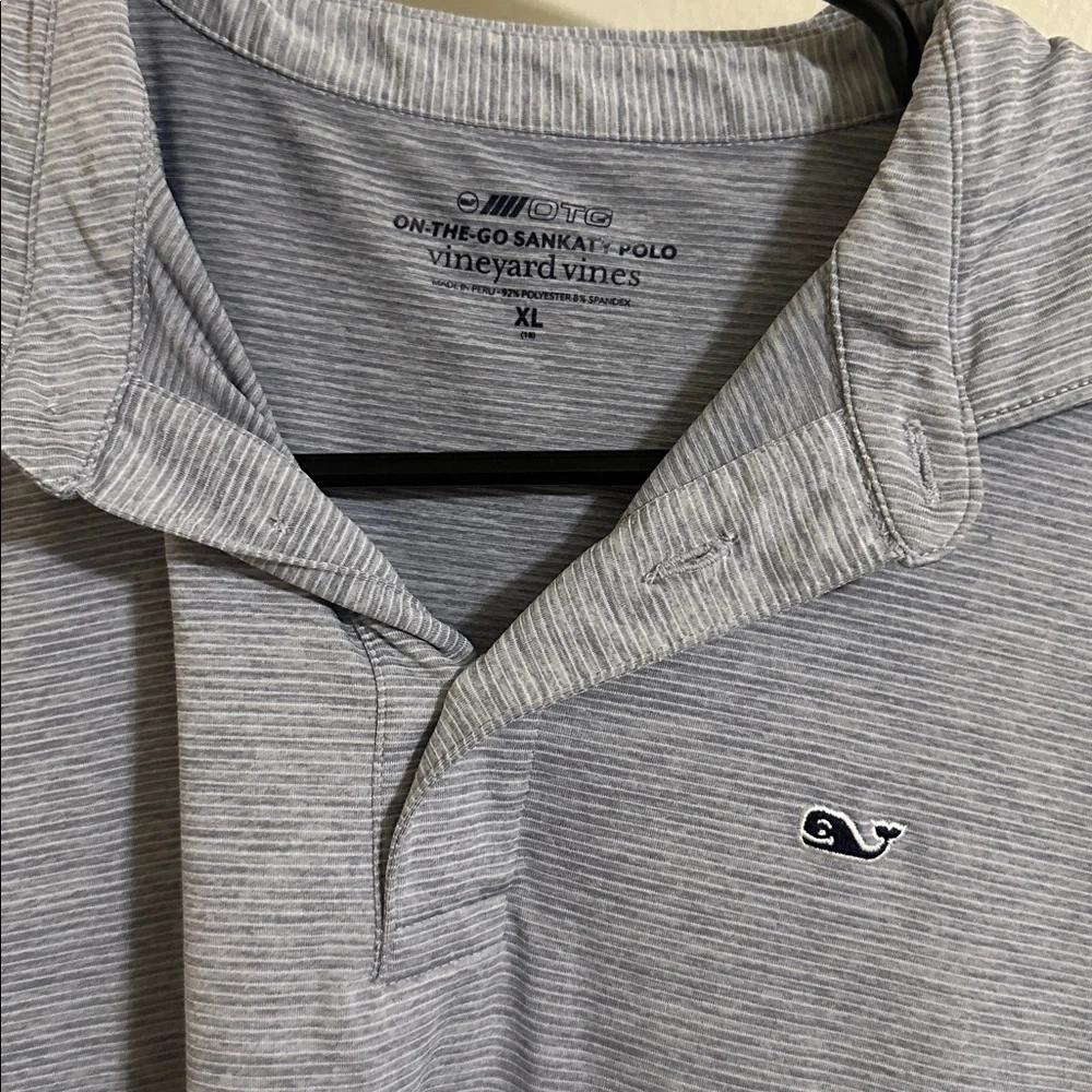 NWOT Vineyard Vines Boys On the Go Sankaty Striped Short Sleeve Polo XL
